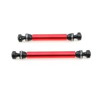 MKIUYVD RC Pièces avec pour Axial RBX10 pour Ryft 1/10 RC, Pièces Mise À Niveau Voiture sur Chenilles, Accessoires 2, Arbre D'entraînement en Métal, CVD(Red)
