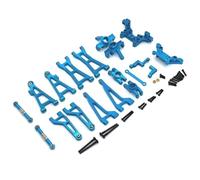 MKIUYVD RC Pièces avec pour HAIBOXING pour HBX 16889A 16890 SG1601 Bras Suspension en Métal, Coupelle De Direction, Tour Choc, Ensemble Pièces Mise À Niveau Voiture 1/16 RC(Blue)