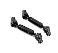 MKIUYVD RC Pièces avec pour Henglong pour WPL Ural B36 B16 C14 C24 B24 pour MN D90 RC Voiture 2 Pièces De Rechange Camion Arbre D'entraînement Avant Et Arrière en Métal(Black)