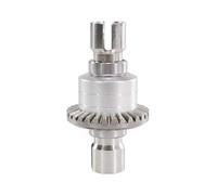 MKIUYVD RC Pièces avec pour MJX pour Hyper Go 1/16 16207 H16BM-PL 1/14 14210 RC Car Parts Engrenage Différentiel Avant Et Arrière en Métal Amélioré(White)