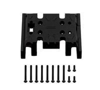 MKIUYVD RC Pièces avec pour MN MN86K MN86KS MN86S RC Crawler Car Parts Accessoires pour Boîte De Vitesses Course Base Inférieure Support Plaque Protection Centrale(Black)