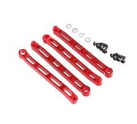MKIUYVD RC Pièces avec pour MN pour MN168 LC79 pour MN78 pour MN82 1/12 RC Voiture Pièces De Mise À Niveau Accessoires Alliage D'aluminium Cadre Fixation Liaison(Red)