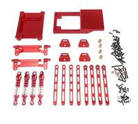 MKIUYVD RC Pièces avec pour MN pour MN168 pour MN78 1/12 RC, Pièces De Voiture en Métal, Accessoires Mise À Niveau, Tige D'amortisseur, Kit Vulnérabilité(Red)