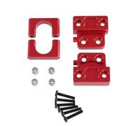 MKIUYVD RC Pièces avec pour MN pour MN82 LC79 pour MN78 1/12 rc Car Upgrade Parts Accessories Essieu Arrière en Métal pour Fixation De Plaque À Ressort pour Siège(Red)