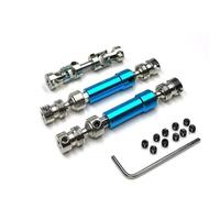 MKIUYVD RC Pièces avec pour MN128 MN86 MN86S MN86K pour MN G500 1/12 rc Car Upgrade Parts Accessories 3pcs Metal Drive Shaft CVD Driveshaft(Blue)