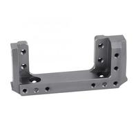 MKIUYVD RC Pièces avec pour SCX10 II AX90046 90046 90047 1/10 RC Crawler pour Support De Servo Pare-Chocs Avant en Alliage D'aluminium Partie Axiale(Gray)