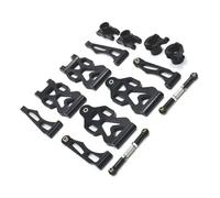 MKIUYVD RC Pièces avec pour SCY 16101 16102 16106 16201 Q130A Q130B Q141 Q117 1/16 rc Car Parts Ensemble De Coupelles Direction Avant Et Arrière en Métal(Black)