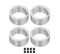 MKIUYVD RC Pièces avec pour TRAXXAS 1/5 pour X-MAXX 1/6 pour XRT RC, 4 Pièces, Tasse D'entraînement en Métal, Renfort Différentiel, Manchon(White)