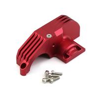 MKIUYVD RC Pièces avec pour TRAXXAS pour MAXX 89076-4 89086-4 1/10 rc Car Upgrade Parts Accessories Metal Main Gear Cover Protection Motor 8987(Red)
