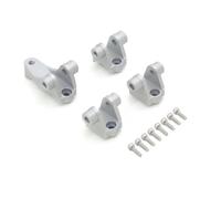 MKIUYVD RC Pièces avec pour Traxxas pour TRX-4 1/10 rc Car Upgrade Parts 4PCS Support D'essieu Avant Arrière D'amortisseur Inférieur Liens De Suspension(Silver)