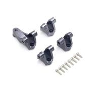 MKIUYVD RC Pièces avec pour Traxxas pour TRX-4 1/10 rc Car Upgrade Parts 4PCS Support D'essieu Avant Arrière D'amortisseur Inférieur Liens De Suspension(Black)