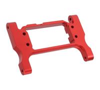 MKIUYVD RC Pièces avec pour Traxxas pour TRX4 1/10 RC Pièces De Mise À Niveau Voiture sur Chenilles Accessoires Direction Avant en Métal Support Servo, pour Traverse(Red)