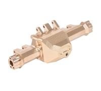 MKIUYVD RC Pièces avec pour Traxxas pour TRX4 1/10 RC Voiture sur Chenilles Mise À Niveau Pièces De Rechange Accessoires Boîtier D'essieu Arrière en Couleur Laiton 8241