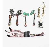 MKIUYVD RC Pièces avec pour Trxs pour Bronco pour TRX-4 1/10 RC Pièces De Mise À Niveau Voiture sur Chenilles Avant Relevage Arrière Système D’éclairage Groupe