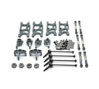 MKIUYVD RC Pièces avec pour WLtoys 144001 1/14 1/12 rc Car Upgrade Modification Accessoires Pièces Biellette De Direction Coupelle pour Ensemble Bras Oscillant(Gray)