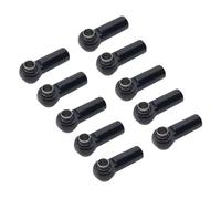 MKIUYVD RC Pièces avec pour Wltoys A959 12428 144001 pour WPL C24 pour MN D90 pour MN99S RC Pièces Voiture 10 en Métal M2.5 Biellette Direction Rotule D'extrémité(Black)