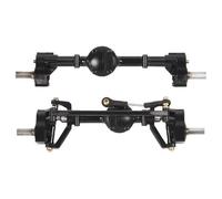 MKIUYVD RC Pièces avec pour WPL C14 C24 C34 C44 B14 B24 1/16 RC, Pièces De Mise À Niveau Voiture, Accessoire, Essieu Portail Avant Et Arrière avec Arbre D'entraînement en Métal(A)