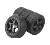 MKIUYVD RC Pneu De Voiture pour Arrma pour Infraction pour Felony pour Limitless De Mise À Niveau De Voiture RC 1/7 Illimitées 4 Pièces 100X42mm Pneu Pneu 17 Mm Roue Hexagonale