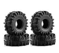 MKIUYVD RC Pneu De Voiture pour Axial SCX10 90046 AXI03007 TRX4 1: 10 RC Crawler Car Remplacement 4PCS 120MM 1.9In Caoutchouc Tout-Terrain Pneus Roue Pneus