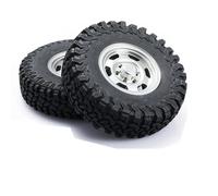MKIUYVD RC Pneu De Voiture pour Defender pour Axial 1/10 rc Cars Part DJ 1,5 Pouces 87 Mm RC Crawler Pneus Tout-Terrain Pneus Tout-Terrain en Caoutchouc Rocks
