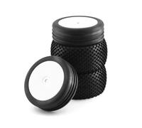 MKIUYVD RC Pneu De Voiture pour Tekno pour Eb410 pour Yokomo Yz4 4 Pièces Modèle De Voiture De Jouet Pneus Durables 1/10 Pneu De Véhicule Tout-Terrain pour Pneus Srx2 Srx4 Bandit