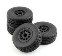 MKIUYVD RC Pneu De Voiture pour Traxxas pour Slash pour Arrma pour SENTON pour HPI 1/10 rc Cars Short Course Truck Pneu 4Pcs 112mm Pneus Roue avec 12mm Hex