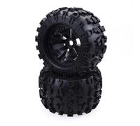 MKIUYVD RC Pneu De Voiture pour ZD pour HSP pour Traxxas pour Wltoys 2 Pièces Roues De Camion RC Pneus en Caoutchouc 170MM 155MM 150MM 120MM 17mm Moyeu Hexagonal pour Voiture 1/8 RC(B)