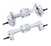MKIUYVD RC-Set essieu Avant Für FMS FCX24 Portal-Vorder- Und Einstiegsmodell Aus Metall Mit Engrenage 1/24 RC, Kleinteile Für Fahrzeuge, Langlebige Accessoires(Silver)