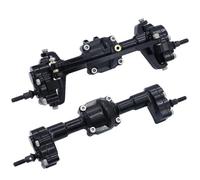 MKIUYVD RC-Set essieu Avant Für FMS FCX24 Portal-Vorder- Und Einstiegsmodell Aus Metall Mit Engrenage 1/24 RC, Kleinteile Für Fahrzeuge, Langlebige Accessoires(Black)