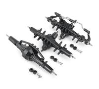 MKIUYVD RC-Set essieu Avant pour Axial pour SCX10 AX90021 Essieu RC en Alliage D'aluminium, Essieu Avant/Moyen/arrière 1/10 RC, Accessoires De Mise À Niveau Camion Voiture sur Chenilles(1Set)