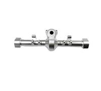 MKIUYVD RC-Set essieu Avant pour Axial pour SCX24 1/24 RC, Pièces De Rechange, Accessoires Voiture, Mise À Niveau du Boîtier L'essieu Arrière en Alliage D'aluminium(Silver)