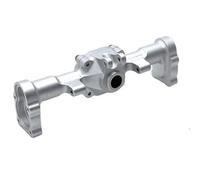 MKIUYVD RC-Set essieu Avant pour FMS pour Xiaoqi FCX24 1/24 Pièces de Rechange Voiture télécommandées, Mise à Niveau en métal, Modification, processus CNC, boîtier d'essieu arrière(Silver)