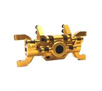 MKIUYVD RC-Set essieu Avant pour HuangBo pour ZP1001 ZP1002 ZP1003 ZP1004 1/10 RC, Pièces De Voiture, Mise À Niveau en Métal, Processus CNC, Boîtier D'essieu Avant(Yellow)