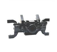 MKIUYVD RC-Set essieu Avant pour HuangBo pour ZP1001 ZP1002 ZP1003 ZP1004 1/10 RC, Pièces De Voiture, Mise À Niveau en Métal, Processus CNC, Boîtier D'essieu Avant(Black)