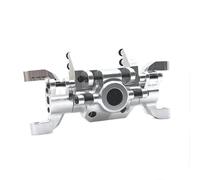 MKIUYVD RC-Set essieu Avant pour HuangBo pour ZP1001 ZP1002 ZP1003 ZP1004 1/10 RC, Pièces De Voiture, Mise À Niveau en Métal, Processus CNC, Boîtier D'essieu Avant(Silver)