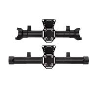 MKIUYVD RC-Set essieu Avant pour Jeep pour JLU pour Gladiator pour Pêne Dormant CNC Pièces De Mise À Niveau du Boîtier D'essieu Avant Et Arrière en pour Chenille 1/24 RC(1Set)