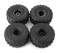 MKIUYVD RC télécommande pneus pour TRX-4M 1/18 pour Axial pour SCX24 pour FMS 1/24 Pièces De Voiture Télécommandée 4 Pneus Tout-Terrain en Caoutchouc Et Jantes Plastique