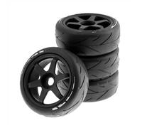 MKIUYVD Roue de RC pour ARRMA pour Typhon pour Team pour Losi pour Kyosho pour VRX pour HPI pour HSP 105 Mm 1/8 RC Off Road pour Buggy Pneus Roue 17 Hex