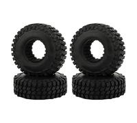 MKIUYVD Roue de RC pour Axial pour SCX24 pour Bronco pour Gladiator pour FMS FCX24 1/18 1/24 RC Voiture sur Chenilles 4 Pièces 1.0 Pneu De Roue en Caoutchouc Souple 52mm