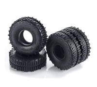 MKIUYVD Roue de RC pour Axial pour SCX24 pour Deadbolt C10 pour JLU pour Gladiator pour Bronco 1/24 RC Voiture sur Chenilles 4 Pièces 62x22mm Pneus en Caoutchouc Souple 1.0"