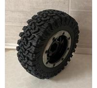 MKIUYVD Roue de RC pour Traxxas TRX4 D90 pour Axial SCX10 II III pour Redcat pour MST 4 Pièces 1.9 Pneu De Roue 90Mm Noir 1/10 RC Voiture sur Chenilles