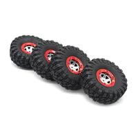 MKIUYVD Roue de RC pour Wltoys pour 12428 12423 FY01 FY02 FY03 Pièces De Rechange 1:12 RC Camion Chenilles 100Mm Pneus en Caoutchouc avec Roue Hexagonale