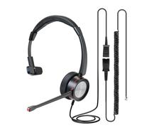 MKJ Casque Telehone pour téléphone Cisco filaire centre d'appel casque de bureau avec microphone antibruit casque fixe filaire avec prise RJ9 pour Cisco CP-7821 7841 7942G 7945G 7965G 8841 8865 9975