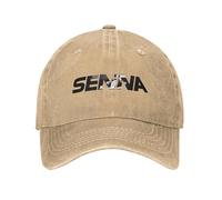 MKJDFTYU Casquette Vintage Ayrton Senna Casquette de Baseball en Jean usé Casquette Snapback Lotus John Player Casque d’équipe Voiture Outdoor Voyage Soft Caps