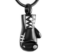 MKJFRLLSA Bijoux de crémation pour Cendres Bijoux Pendentif en Acier Inoxydable Bijoux de Charme garçons Collier Bijoux