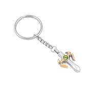 MKJFRLLSA Porte-clés en Acier Inoxydable crémation urne Pendentif Mémorial Cendres Porte Souvenir Porte-clés urne médaillon