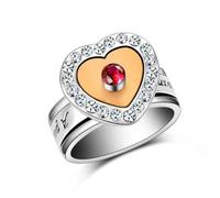 MKJFRLLSA Un Morceau de Mon Coeur VIT dans Le Ciel Mémorial Bijoux Coeur urne Anneau Cendres Souvenir Porte crémation Cadeau funéraire