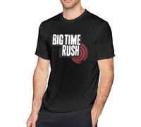 MKJHYVBFDXZ Big Time Rush Men's T Shirt Short Sleeves O Neck Cotton T-Shirt Manches Courtes(Small)