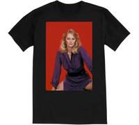 MKJHYVBFDXZ Cybill Shepherd - Premium Men's Crewneck T-Shirt Manches Courtes(Small)