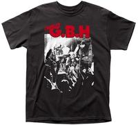 MKJHYVBFDXZ G.B.H. Men's Live Photo T-Shirt Black Manches Courtes(X-Large)